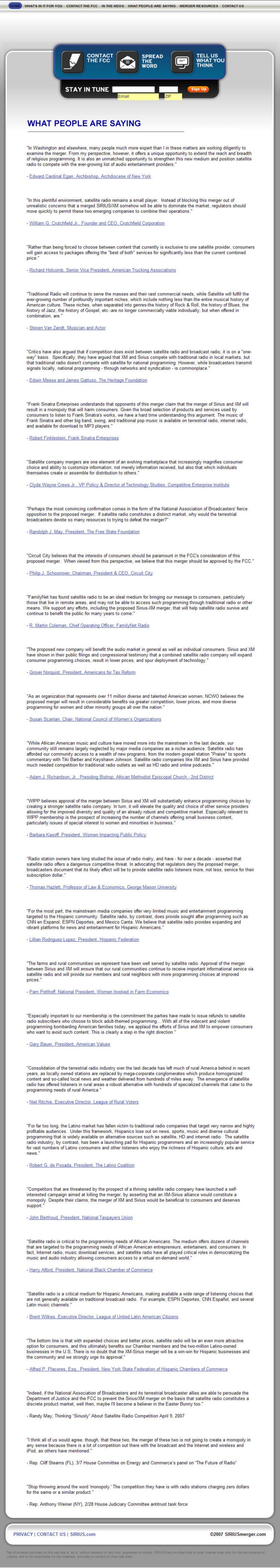 (WHAT PEOPLE ARE SAYING)