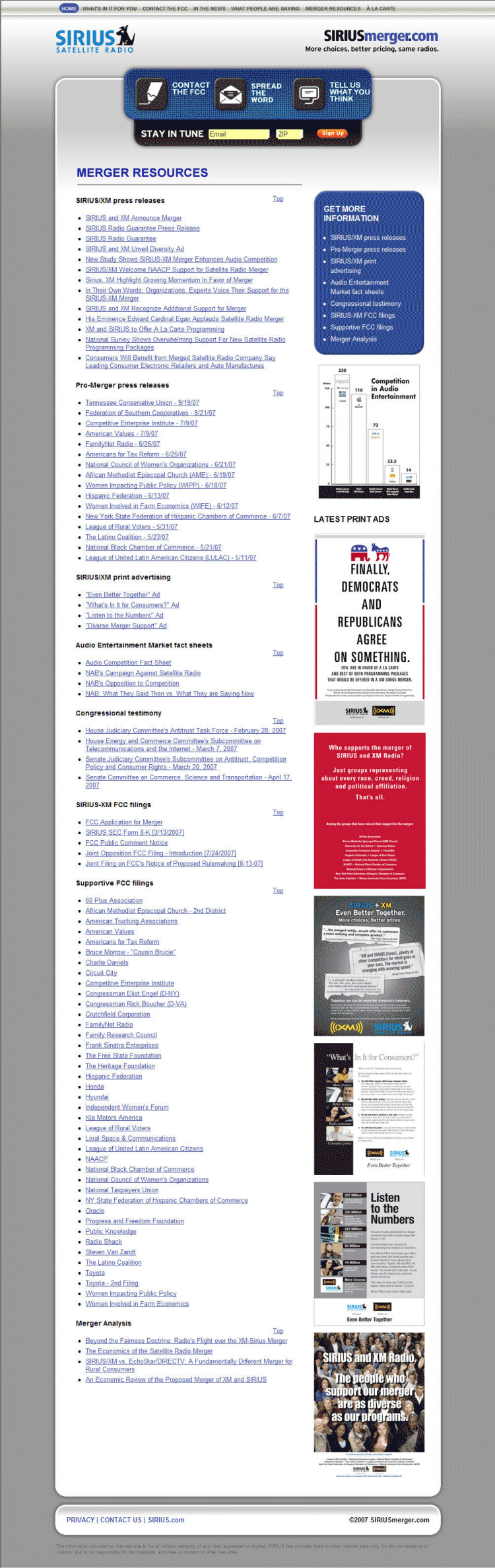 (MERGER RESOURCES)