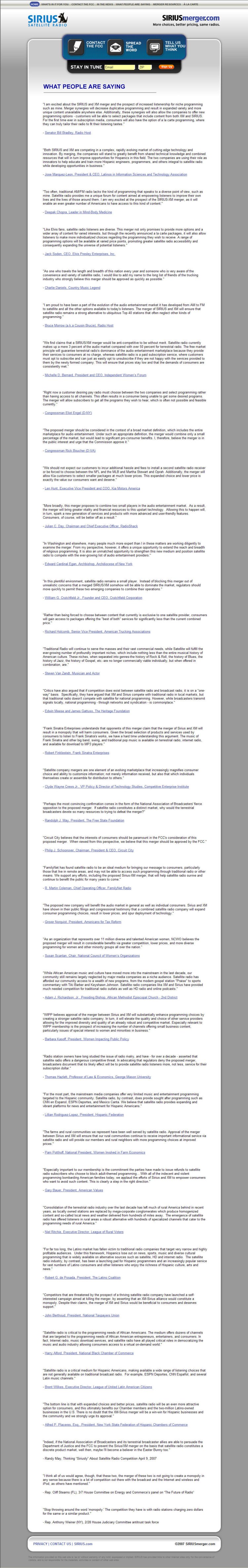 (WHAT PEOPLE ARE SAYING)