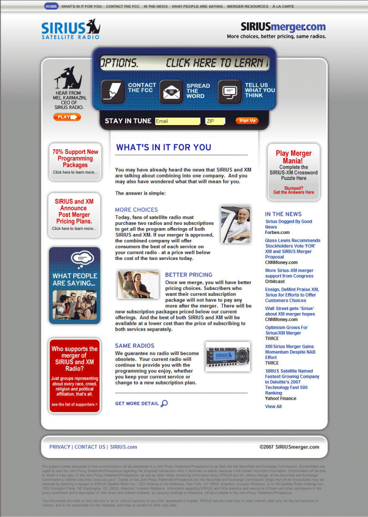 (WHAT'S IN IT FOR YOU)