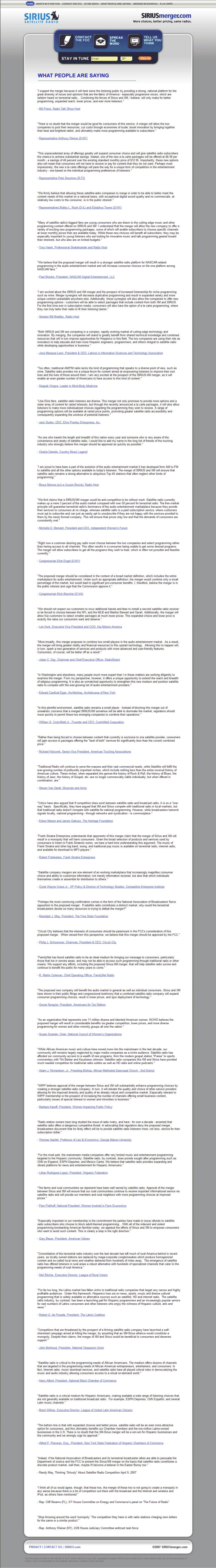 (WHAT PEOPLE ARE SAYING)