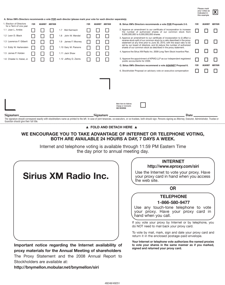 (PROXY CARD)